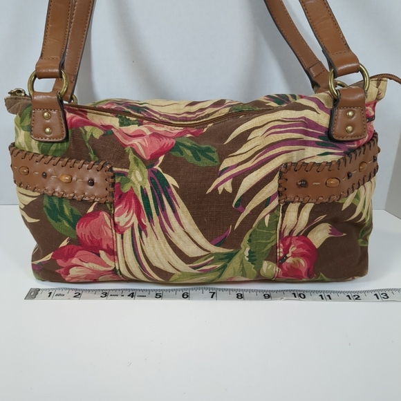 Relic floral fabric, beaded shoulder bag - Picture 4 of 9